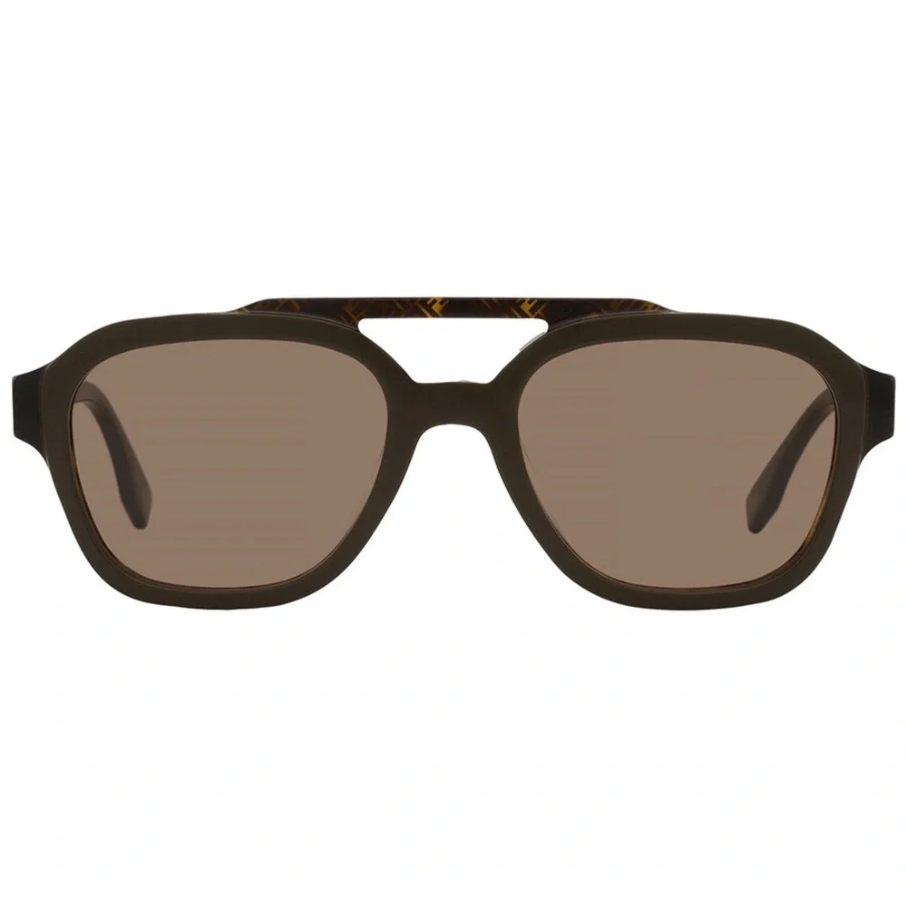 🕶️ NIB Fendi Brown Navigator Sunglasses: FE40076U 50E 52 - Picture 4 of 12